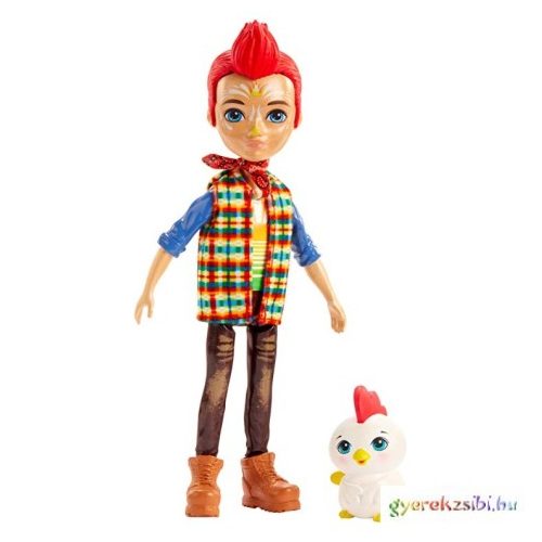 Enchantimals Edward Rooster figura és Cluck kakas állatfigura - Mattel