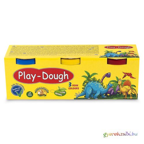 Play-Dough: Heroes dinós gyurma szett 3db-os