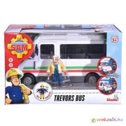 Sam a tűzoltó: Trevor busza játékszett táblákkal - Simba Toys