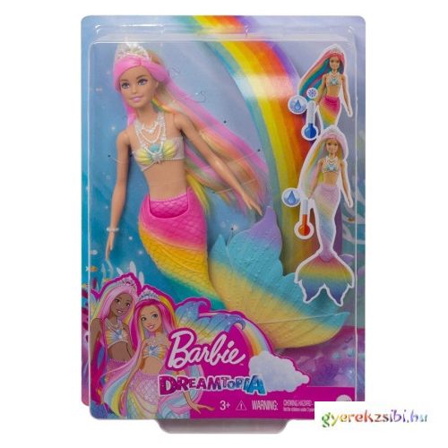 Barbie Dreamtopia: Színváltós Szivárvány Sellő baba - Mattel