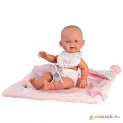Llorens: Bebita 26cm-es kislány baba rózsaszín 