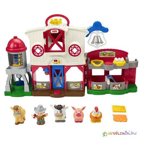 Fisher-Price: Little People Farm játékszett hanggal - Mattel