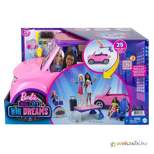 Barbie: Big City, Big Dreams Guruló színpad játékszett - Mattel