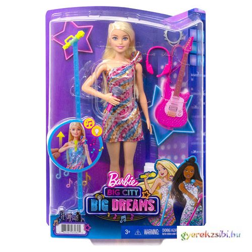 barbie: Big City, Big Dreams Malibu Karaoke baba - Mattel