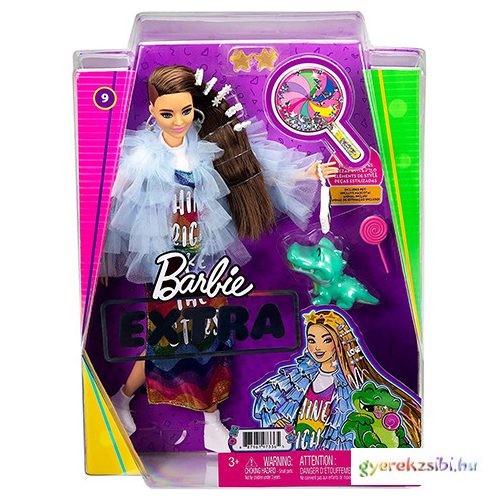 Barbie: Extravagáns baba szivárványos ruhában - Mattel