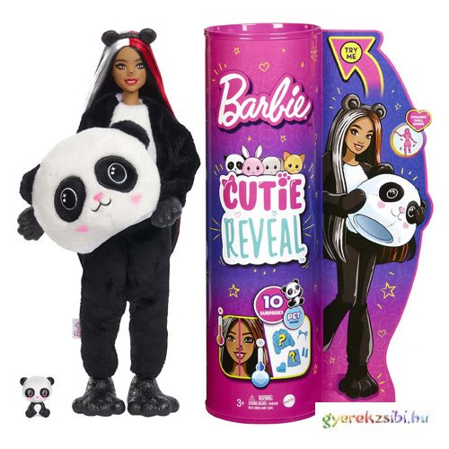 Barbie Cutie Reveal: Baba panda jelmezzel és meglepetésekkel