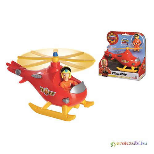 Sam a tűzoltó: Wallaby helikopter Tom figurával - Simba Toys