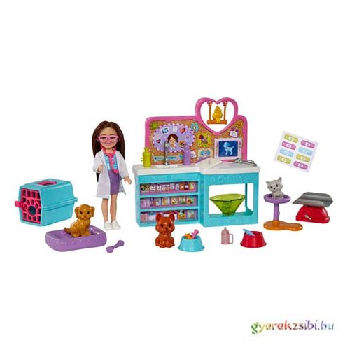 Barbie: Chelsea állatorvos játékszett - Mattel