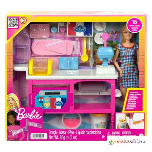 Barbie®: Barbie francia kávézója játékszett gyurmával - Mattel