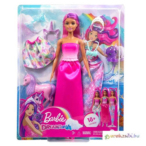 Barbie® Fairytale: Átváltozó sellő baba 2023 kiegészítőkkel - Mattel