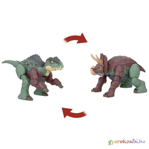 Jurassic World Deluxe Átalakuló Dinó Giganotosaurus és Nasutoceratops - Mattel