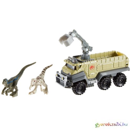 Matchbox Jurassic World: Velociraptor dinó szállító jármű - Mattel
