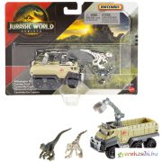 Matchbox Jurassic World: Velociraptor dinó szállító jármű - Mattel