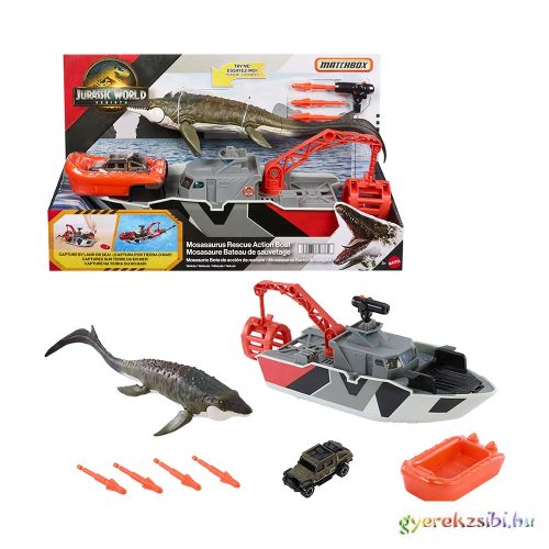 Jurassic World - Mosasaurus befogása szett