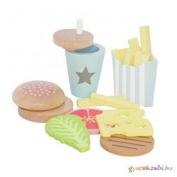 Hamburger menü fából