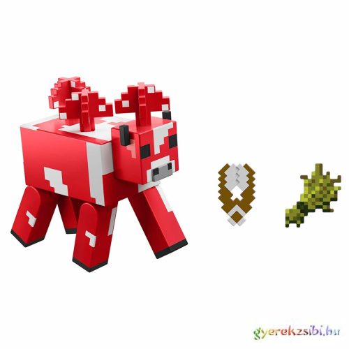 Minecraft: Mooshroom 8cm-es akciófigura kiegészítőkkel - Mattel