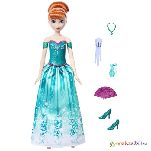 Jégvarázs: Varázslatos meglepetés Anna baba legyezővel - Mattel