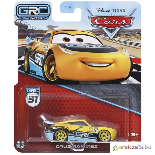 Verdák 3: Cruz Ramirez sárga karakter kisautó - GRC kivitel 1/55 - Mattel
