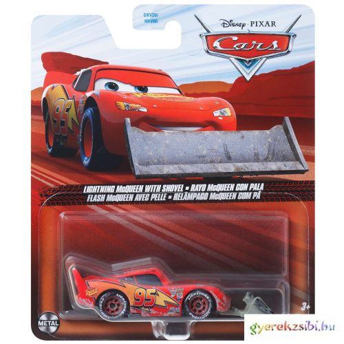 Verdák 3: Villám McQueen lapáttal karakter kisautó 1/55 - Mattel