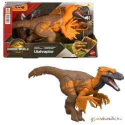   Jurassic World: Újjászületés Wild Roar Utahraptor támadó dinoszaurusz figura - Mattel