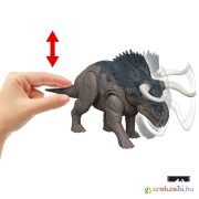 Jurassic World: Újjászületés Wild Roar Nasutoceratops támadó dinoszaurusz figura - Mattel