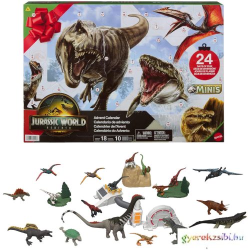Jurassic World - Újjászületés Adventi kalendárium - Mattel