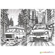 Száguldó járművek kifestőkönyv - Trefl