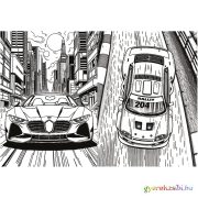 Száguldó járművek kifestőkönyv - Trefl