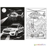 Hősök a városban mentőjárművek kifestőkönyv - Trefl