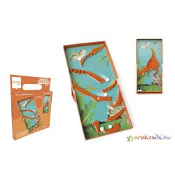   Dinoszaurusz témájú 2 in 1 MÁGNESES PUZZLE ÉS GOLYÓFUTTATÓ JÁTÉK