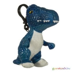Jurassic World kék Velociraptor kulcstartó plüss kb 10cm